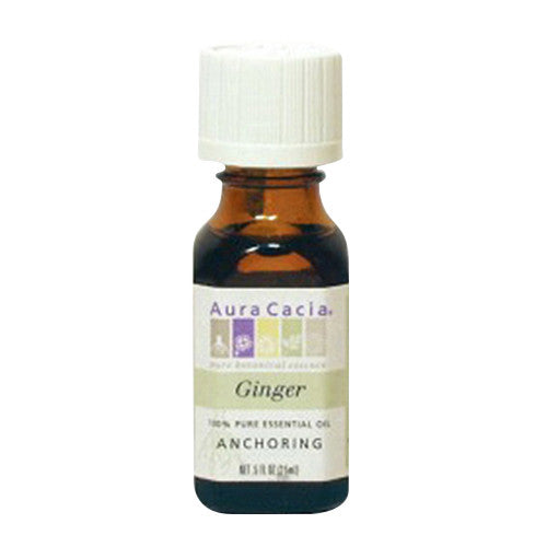 Aura Cacia 100% Pure Essential Oil Ginger ( Zingiber Officinale) - 0.5 Oz